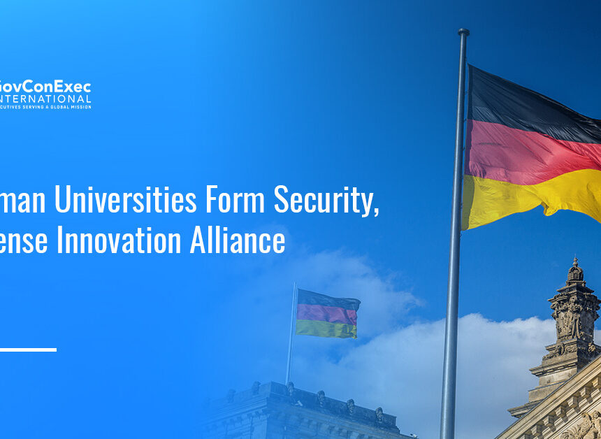German flag. Two Munich universities launched the TUM Security and Defense Alliance.