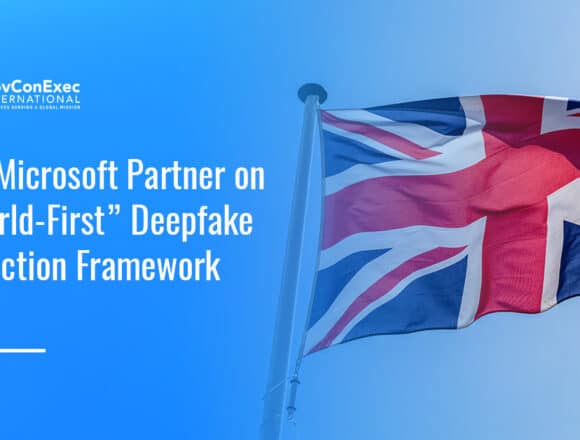 U.K. flag. The U.K. has partnered with Microsoft on a world-first framework to test deepfake detection tools.