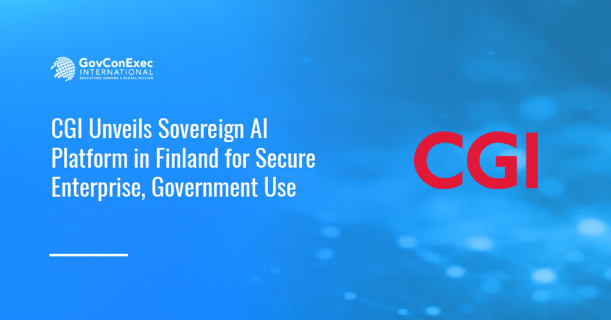 CGI logo. CGI has introduced a high-security sovereign artificial intelligence platform in Finland.