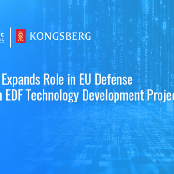 Kongsberg logo. Kongsberg said seven of its projects were selected under the European Defence Fund