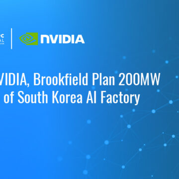 NVIDIA logo. NAVER, NVIDIA and Brookfield plan to expand a Korean AI factory to 200 megawatts by 2028.