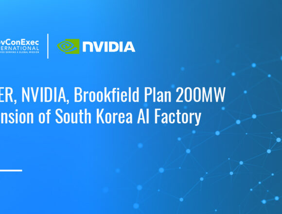 NVIDIA logo. NAVER, NVIDIA and Brookfield plan to expand a Korean AI factory to 200 megawatts by 2028.