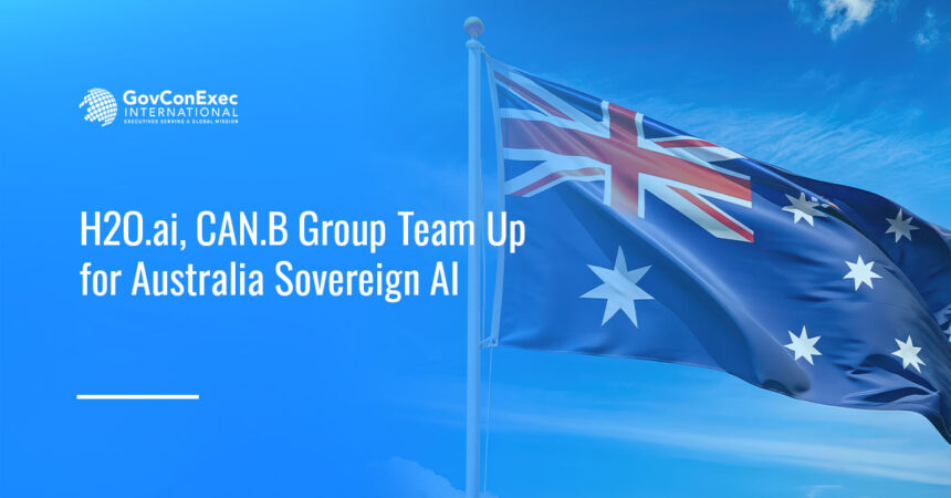 Australian flag. H2O.ai and CAN.B Group have partnered to help Australian government agencies deploy enterprise AI.